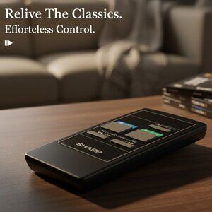 Vintage Sharp VCR Remote Control Model No. RRMCGO104GESA